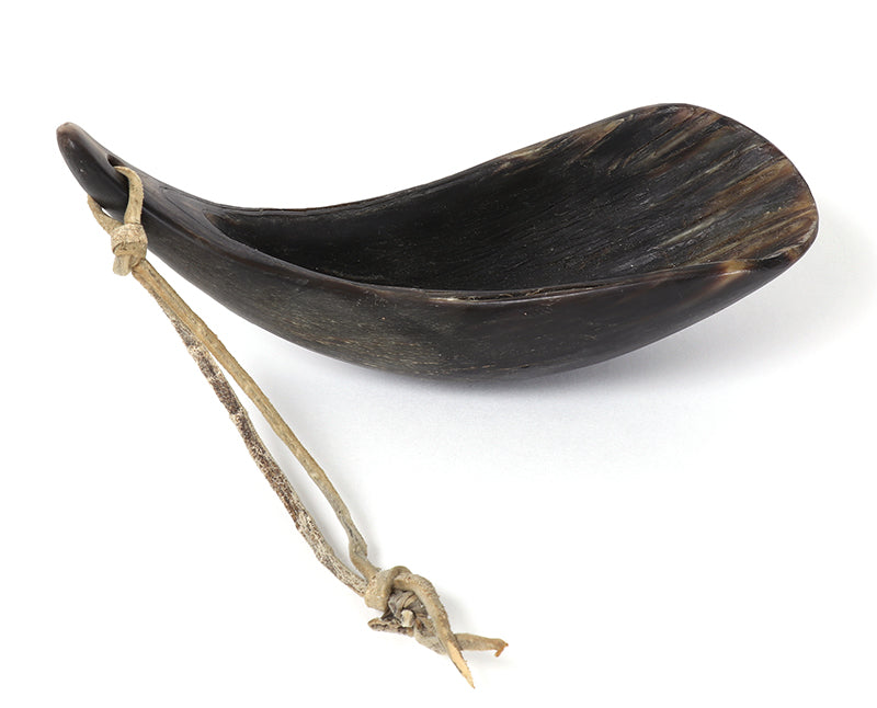 Blackfeet artwork for sale. Carved Buffalo Horn Spoon, Denver, Colorado, Art Gallery)
