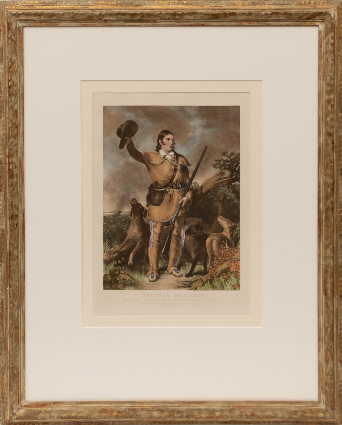 Colonel Crockett (Davy Crockett), Print, circa