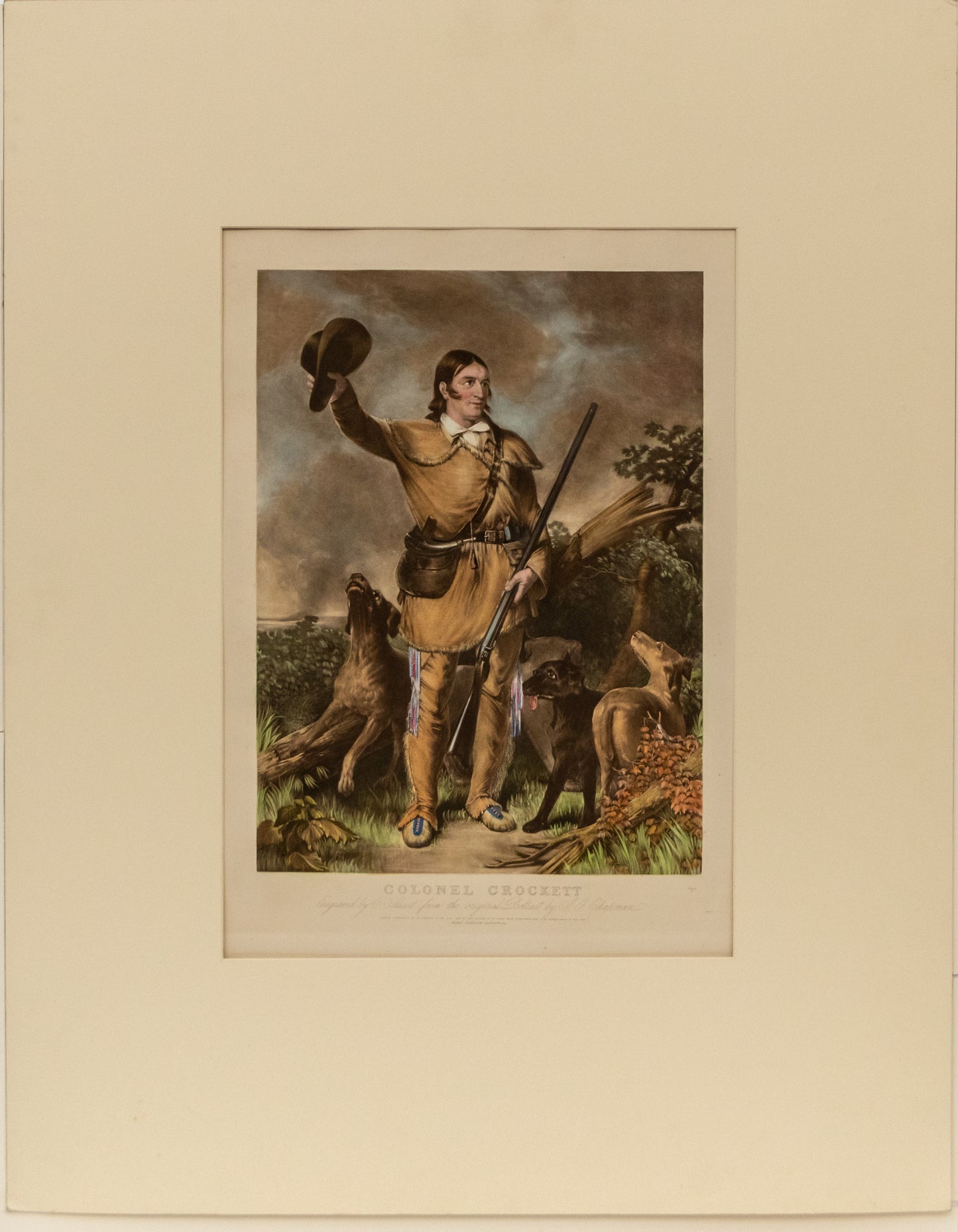 Colonel Crockett (Davy Crockett), Print, circa