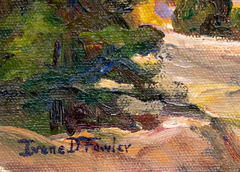 Boulder Canyon (Colorado Mountain Landscape in Autumn), Painting, circa 1930-1950