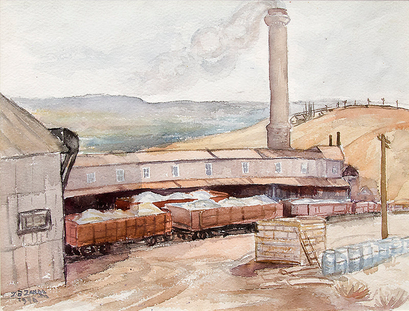 Zola Zaugg (1890-1983) artwork for sale. Golden Cycle Mine (Old Colorado City, Colorado), Painting, 1940, Denver, Colorado, Art Gallery)