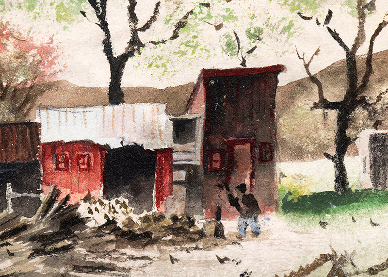 Untitled (Minnesota Farm), Painting, 1942