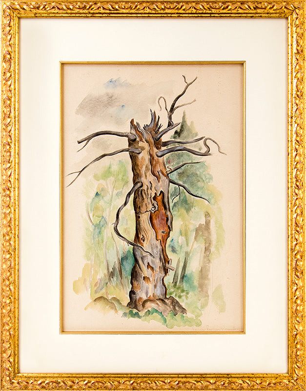 Untitled (Tree Stump), Painting