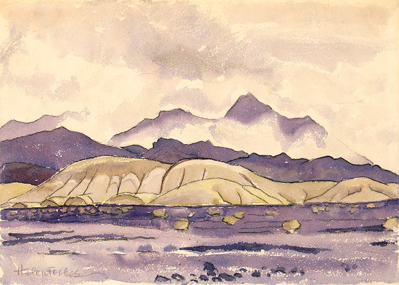 Helen Forbes (1891-1945) artwork for sale. Clouds In The Desert (California Desert Mountain Landscape), Painting, 1931, Denver, Colorado, Art Gallery)