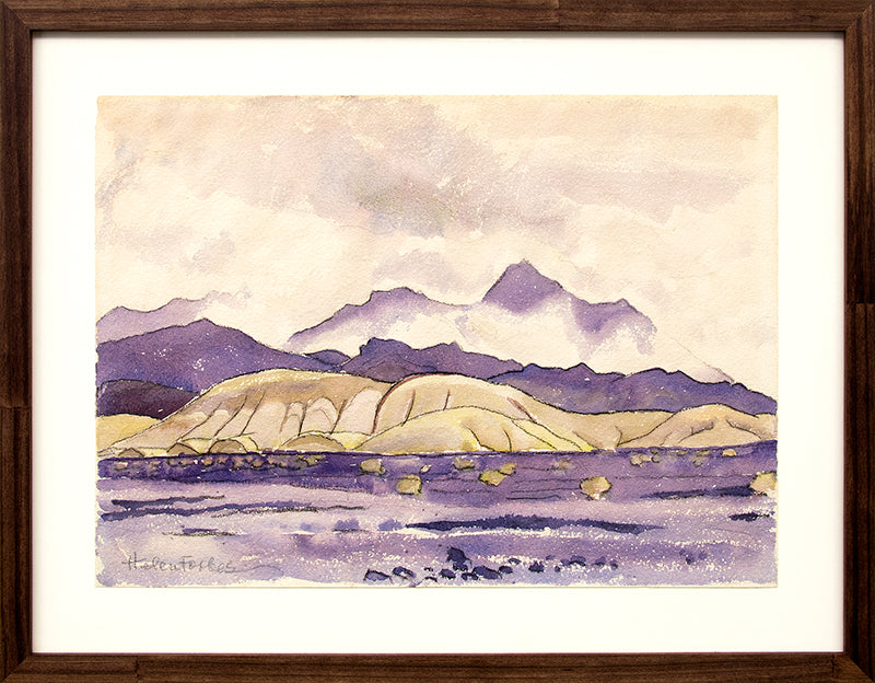 Clouds In The Desert (California Desert Mountain Landscape), Painting, 1931