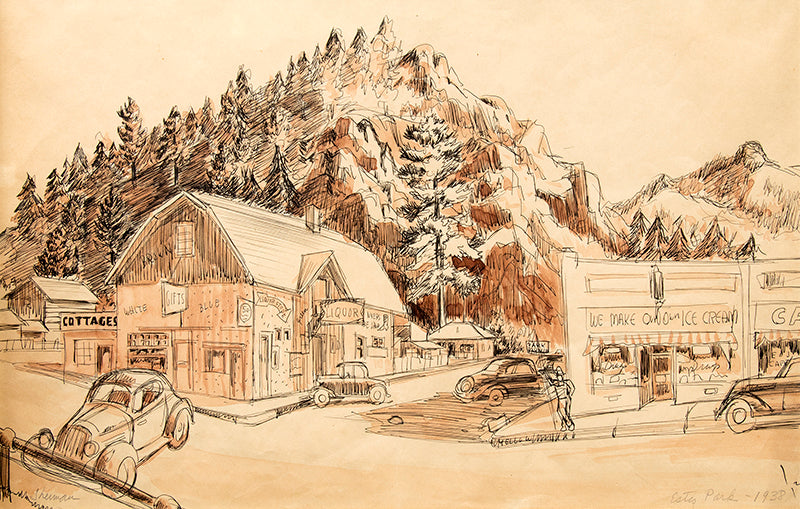 James Russell Sherman (1906-1989) artwork for sale. Estes Park (Colorado), Painting, 1938, Denver, Colorado, Art Gallery)