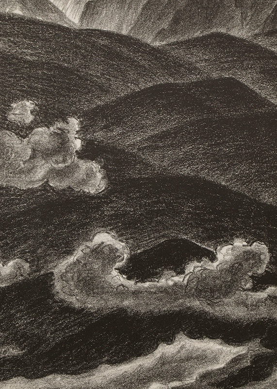 Magic Peak (Colorado Mountain Landscape with Clouds), Print, 1937
