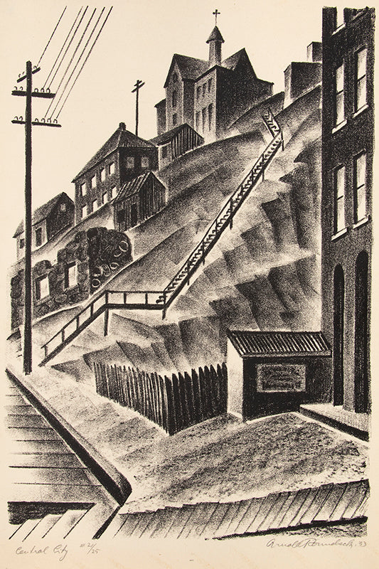 Arnold Ronnebeck (1885-1947) artwork for sale. Central City (Colorado), Print, 1933, Denver, Colorado, Art Gallery)