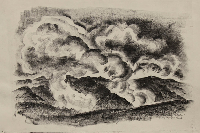 Arnold Ronnebeck (1885-1947) artwork for sale. Clouds in the Rockies (Clouds and Mountains), Print, 1939, Denver, Colorado, Art Gallery)