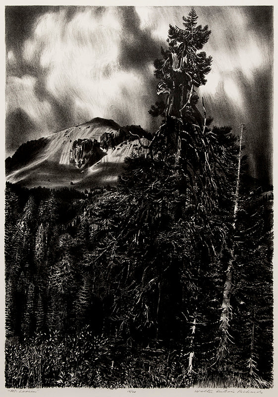 Walter Richards (1907-2006) artwork for sale. Mt Lassen; 19/20 (Northern California), Print, Denver, Colorado, Art Gallery)