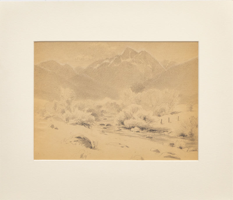 Untitled (Longs Peak area with Creek Bed), Drawing, circa 1910