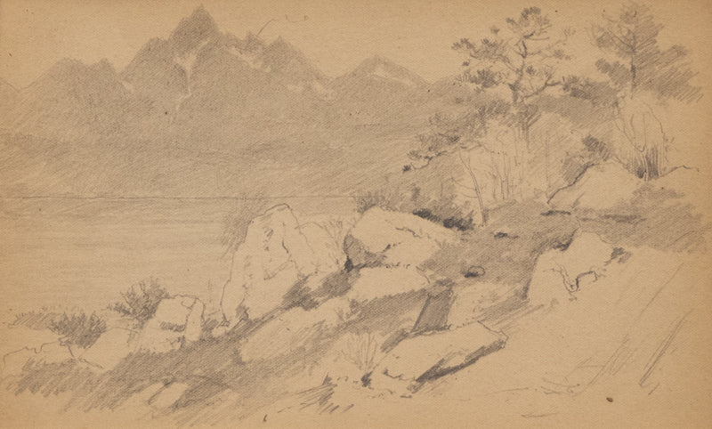 Charles Partridge Adams (1858-1942) artwork for sale. Untitled (Rock Formation), Drawing, circa 1910, Denver, Colorado, Art Gallery)