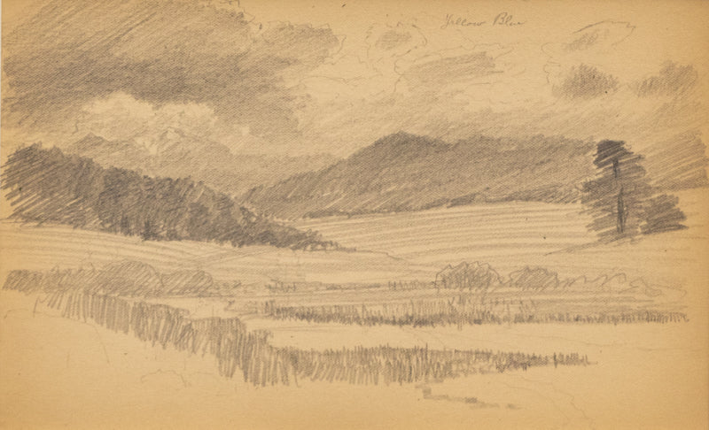 Charles Partridge Adams (1858-1942) artwork for sale. Untitled (Mountain Valley), Drawing, circa 1910, Denver, Colorado, Art Gallery)