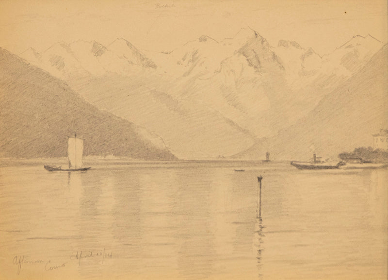 Charles Partridge Adams (1858-1942) artwork for sale. Afternoon, Como, Drawing, 1914, Denver, Colorado, Art Gallery)
