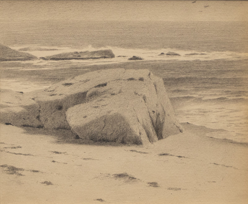 Charles Partridge Adams (1858-1942) artwork for sale. Untitled (California Seascape), Drawing, circa 1910, Denver, Colorado, Art Gallery)