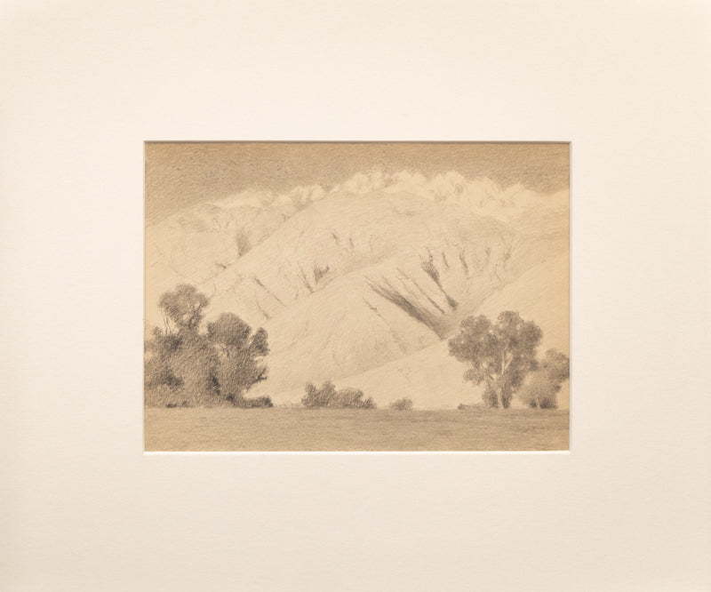 Sunset, Inyo Range (California), Drawing, circa 1910