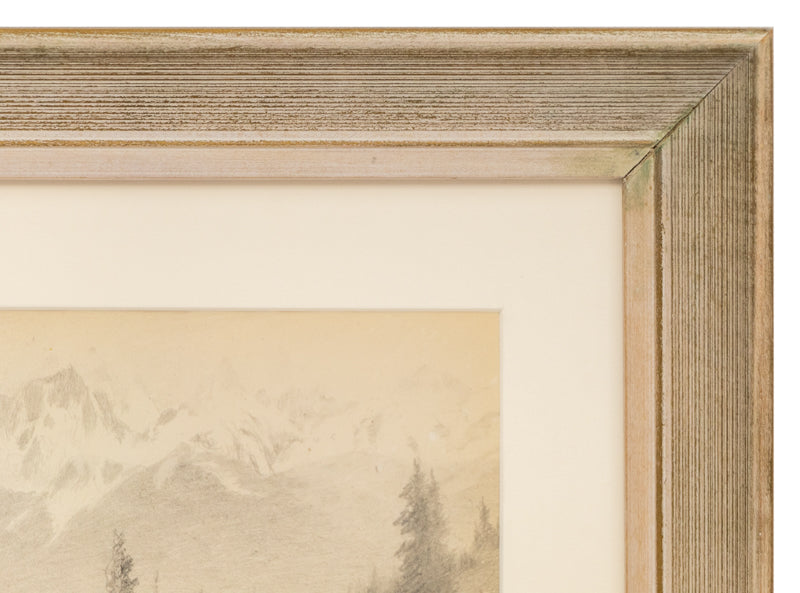 Untitled (Two Men Near Twin Sisters), Drawing, circa 1910