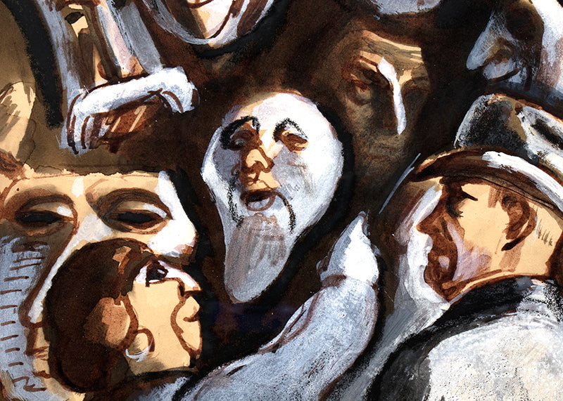 The Vendor of Masques, Painting, circa 1930