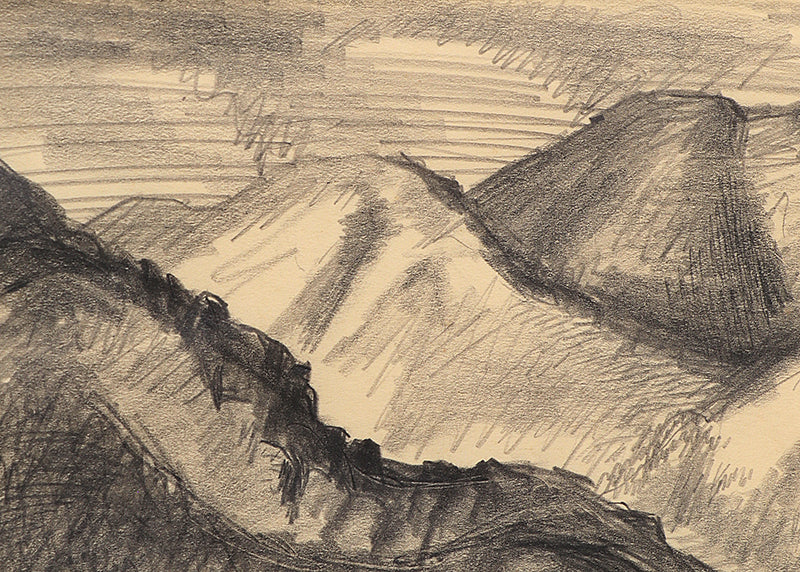 Untitled (Mountain Landscape, Colorado), Drawing