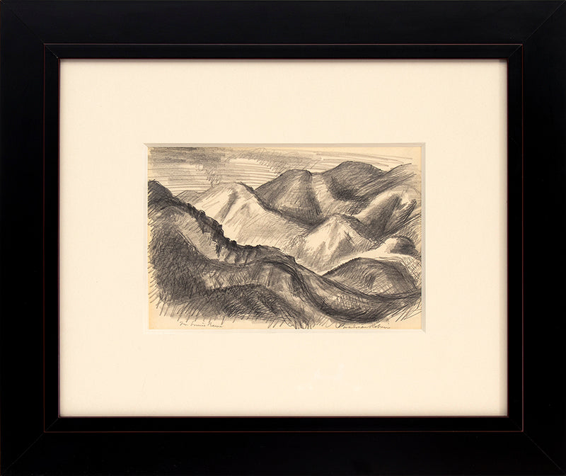 Untitled (Mountain Landscape, Colorado), Drawing