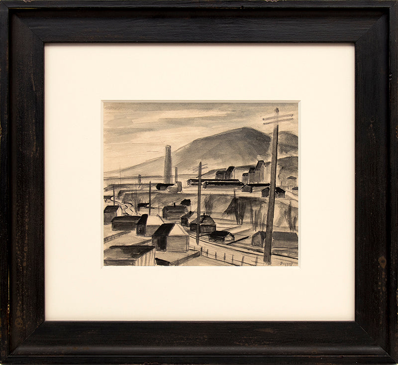 Untitled (Golden Cycle Mill, Colorado Springs, Colorado), Painting, circa 1940