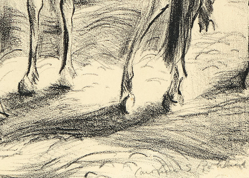 Untitled (Cowboy on Horseback with Tourists), Print, circa 1935