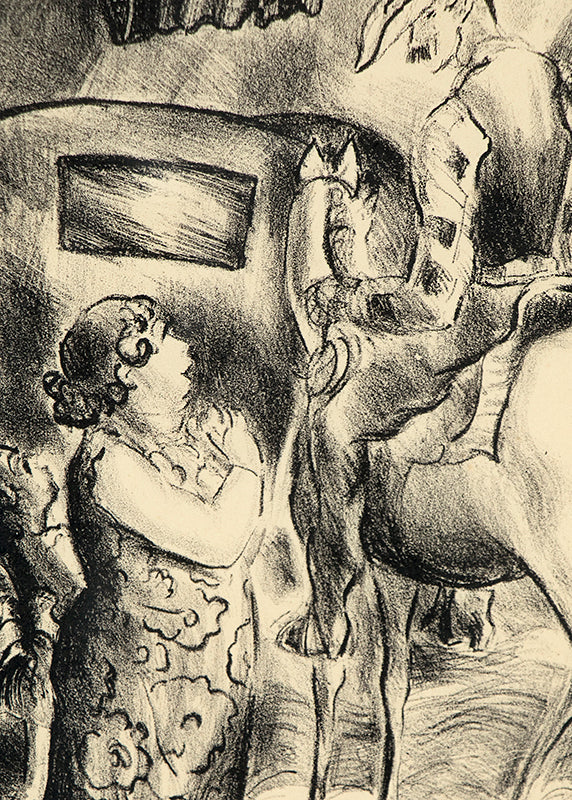 Untitled (Cowboy on Horseback with Tourists), Print, circa 1935