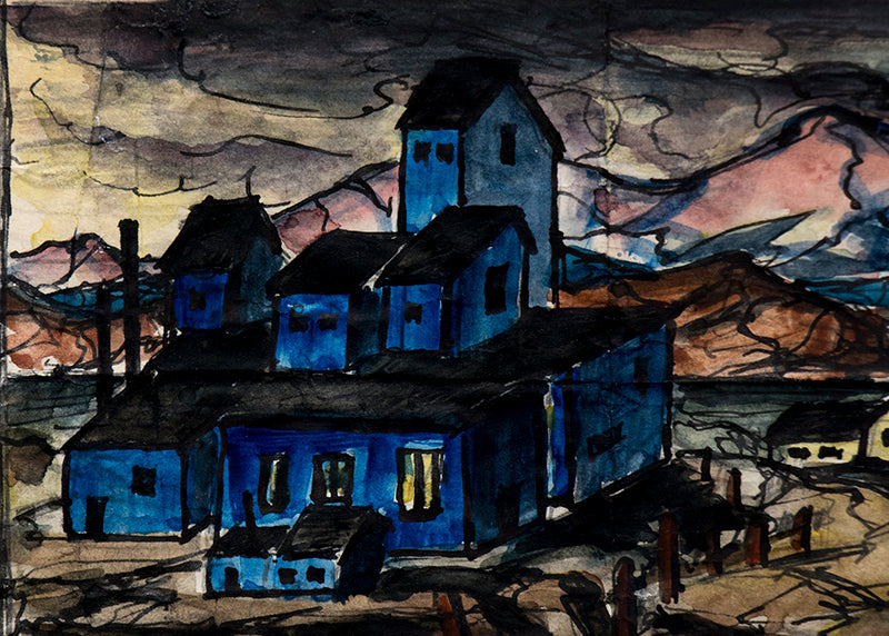 Untitled (Cripple Creek or Victor mine, Colorado), Painting, 1940