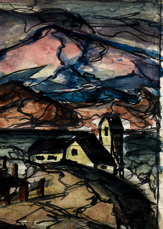 Untitled (Cripple Creek or Victor mine, Colorado), Painting, 1940