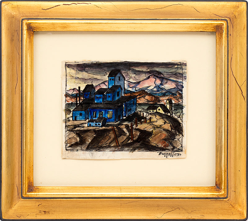Untitled (Cripple Creek or Victor mine, Colorado), Painting, 1940