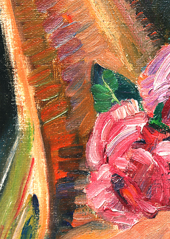 Untitled (Still Life with Pink Roses), Painting