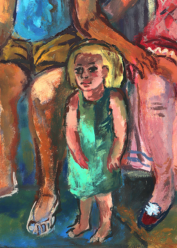 Ortez (Modernist Family Portrait), Painting, 1947