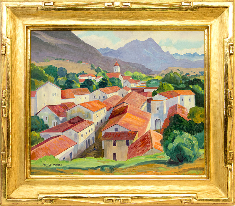Mexico (Landscape with Buildings and Mountains), Painting