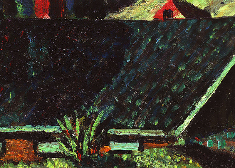 Untitled (Manitou Colorado with Pikes Peak View), Painting, circa 1928-1929