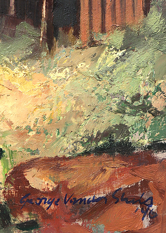 Storm Over Victor (Colorado Mountain Town), Painting, 1946