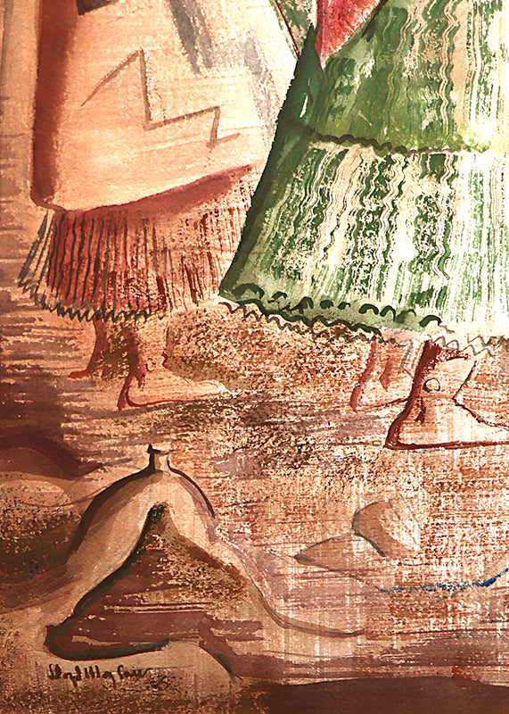 Untitled (Navajo Family), Painting
