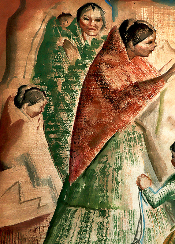 Untitled (Navajo Family), Painting