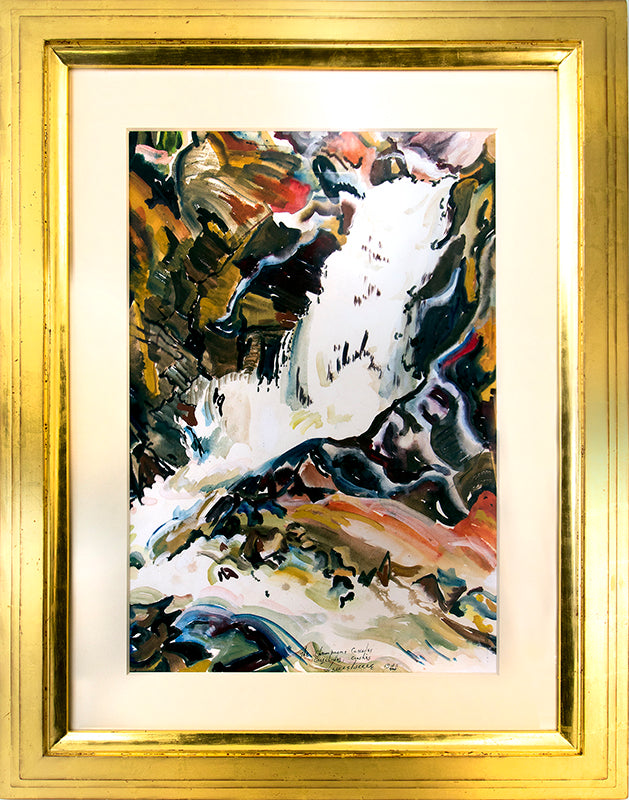 The Champagne Cascades, Crescendos, Crashes (Waterfall), Painting, 1945