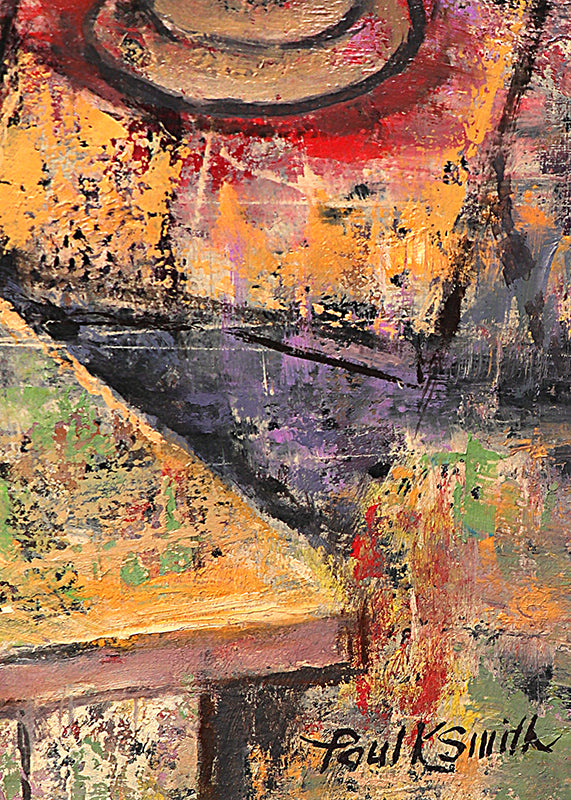 Untitled (Artist's Studio with Paint, Flowers and Abstract Paintings), Painting