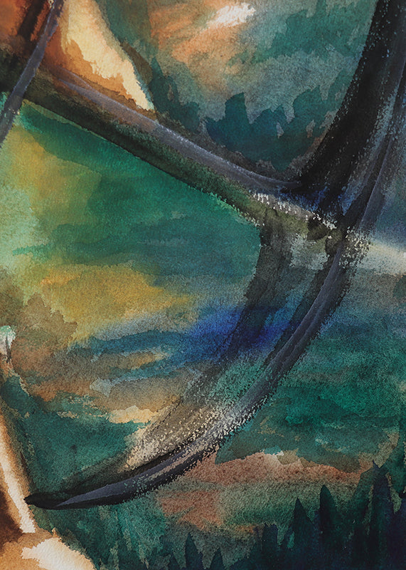Untitled (Old Mine and Houses, Cortez Colorado), Painting