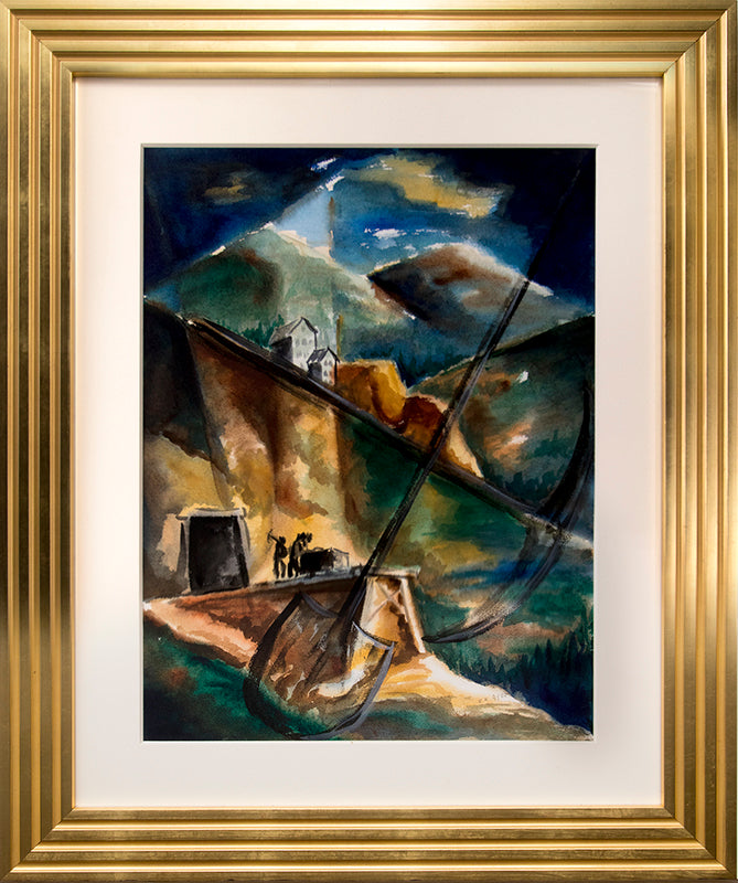 Untitled (Old Mine and Houses, Cortez Colorado), Painting