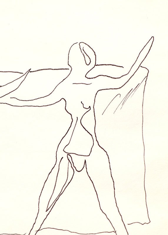 Untitled (Two Figures), Drawing, circa 1970