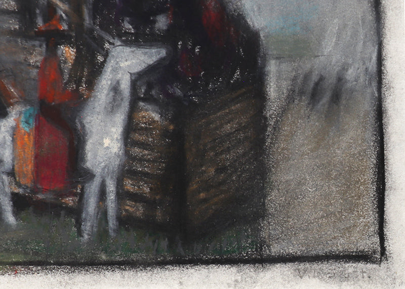 Untitled (Rodeo Sketch for Mural), Drawing