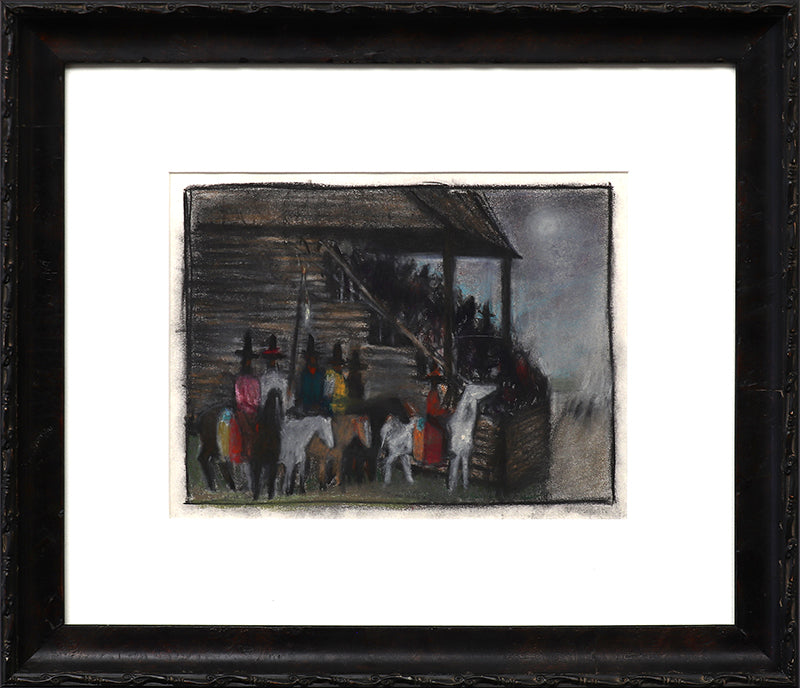 Untitled (Rodeo Sketch for Mural), Drawing