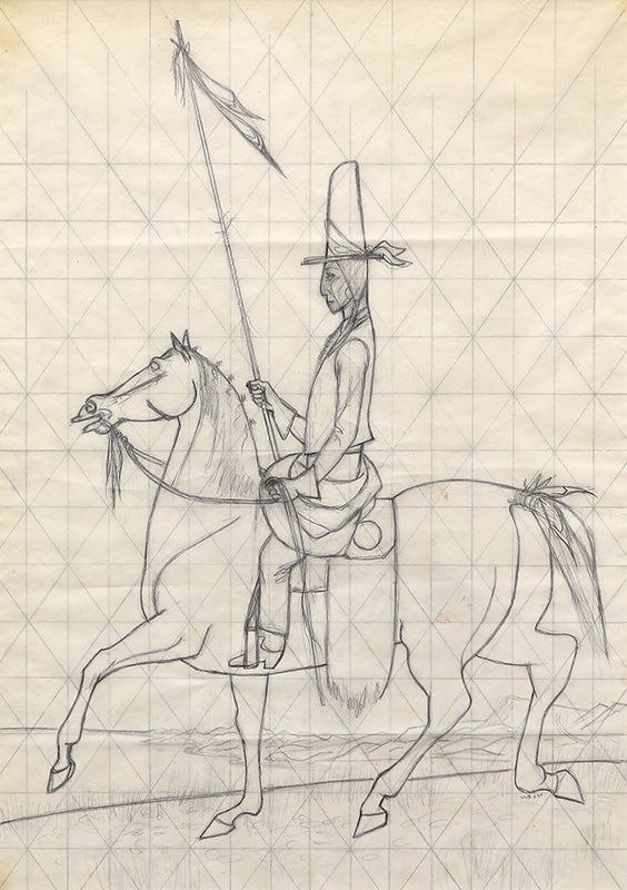 Verona Burkhard (1910-2004) artwork for sale. Untitled (Sketch for Mural), Drawing, Denver, Colorado, Art Gallery)