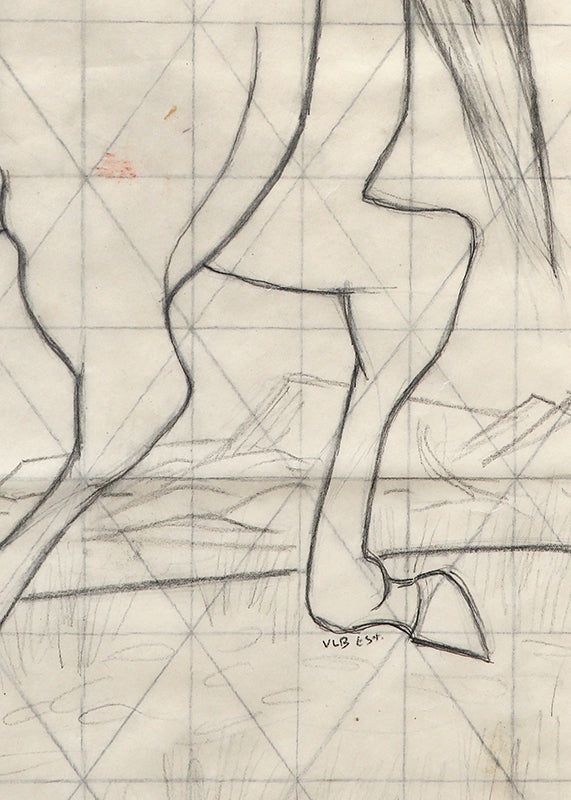 Untitled (Sketch for Mural), Drawing