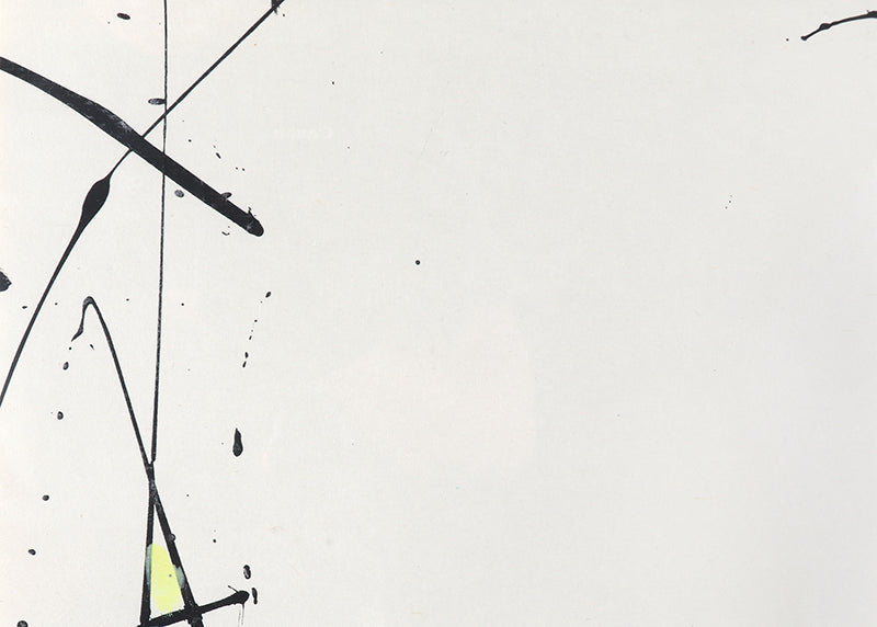 Untitled (Abstract in White, Black, Red, Blue, and Yellow), Painting, circa 1970
