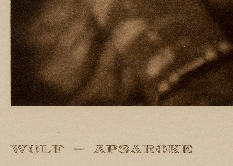 Wolf- Apsaroke, Portfolio #4, Plate #142, Photogravure, 1908