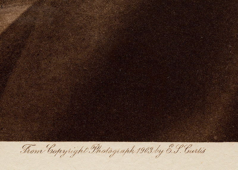 Mohave Chief, Portfolio #2, Plate #57, Photogravure, 1903