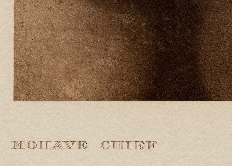 Mohave Chief, Portfolio #2, Plate #57, Photogravure, 1903